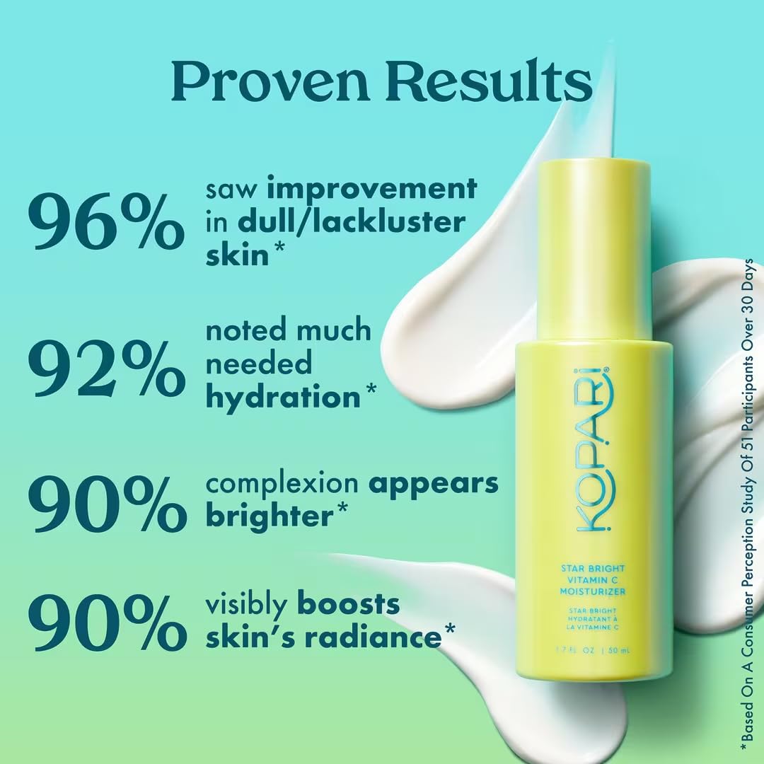 Kopari Star Bright Vitamin C Moisturizer – Brighten & Even Skin Tone, 1.7oz
