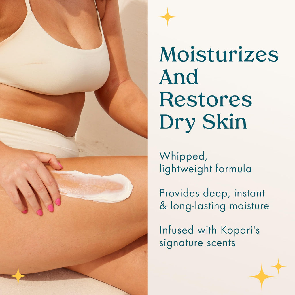 Kopari Ultra Restore Body Butter — Whipped, Lightweight Moisture with Hyaluronic Acid & Mango Seed Butter | Guava Scent 7.7 oz