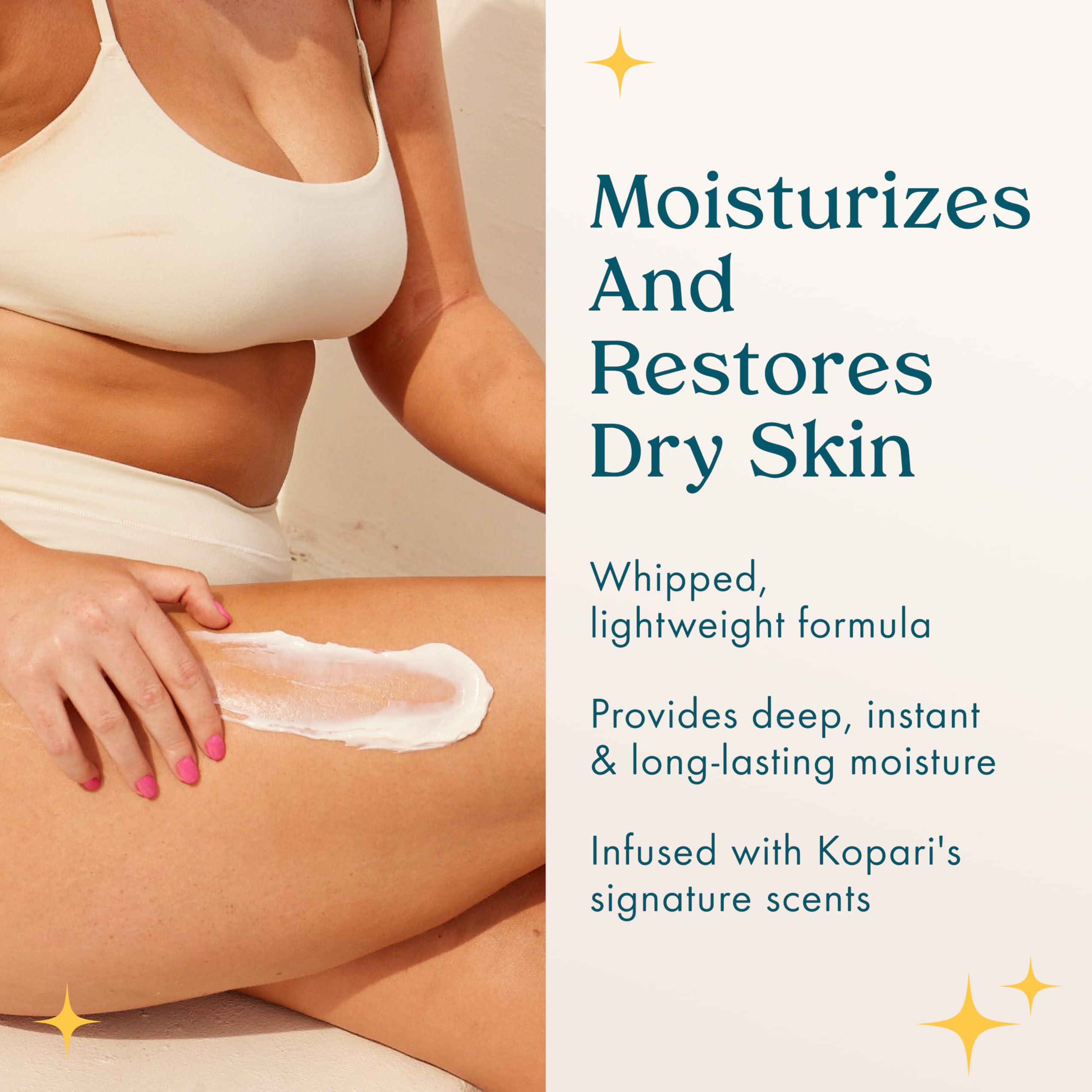 Kopari Ultra Restore Body Butter — Whipped, Lightweight Moisture with Hyaluronic Acid & Mango Seed Butter | Guava Scent 7.7 oz