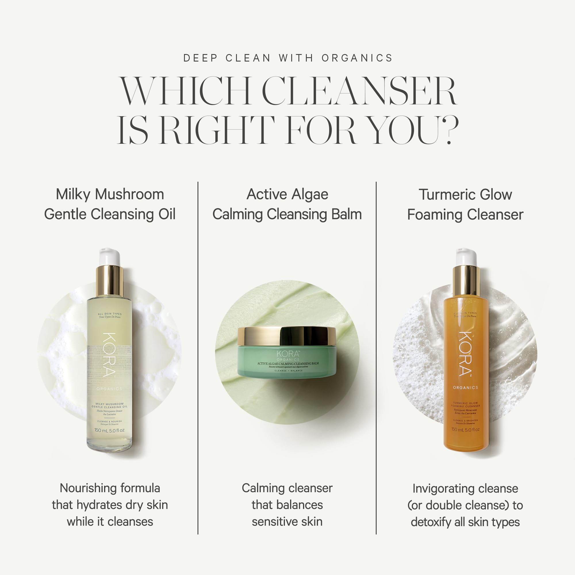 KORA Organics Active Algae Calming Cleansing Balm – Redness & Blemish Balancing Cleanser