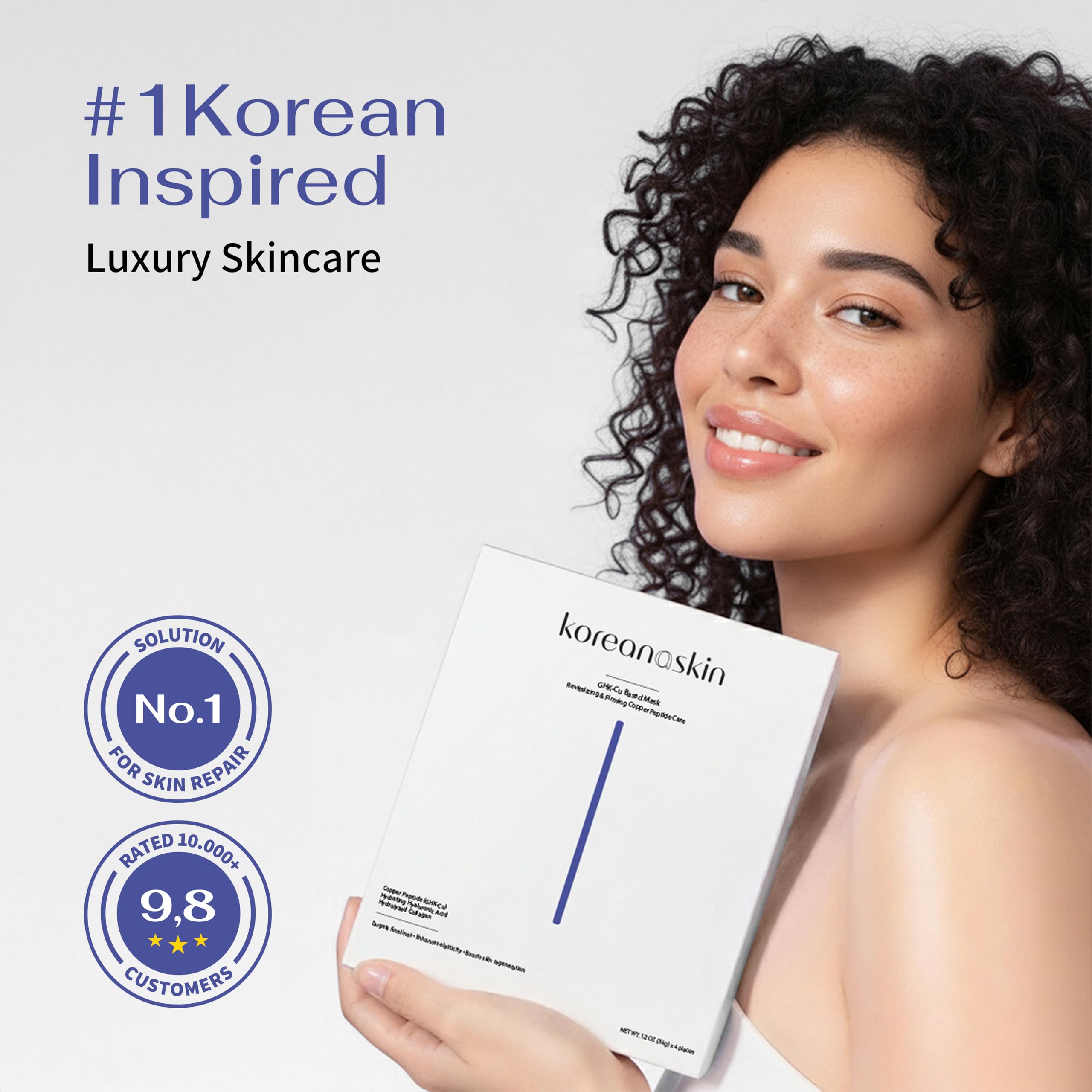 Koreana Skin GHK-Cu Copper Peptide Hydrogel Mask – Anti-Aging, Scar Fading & Firming