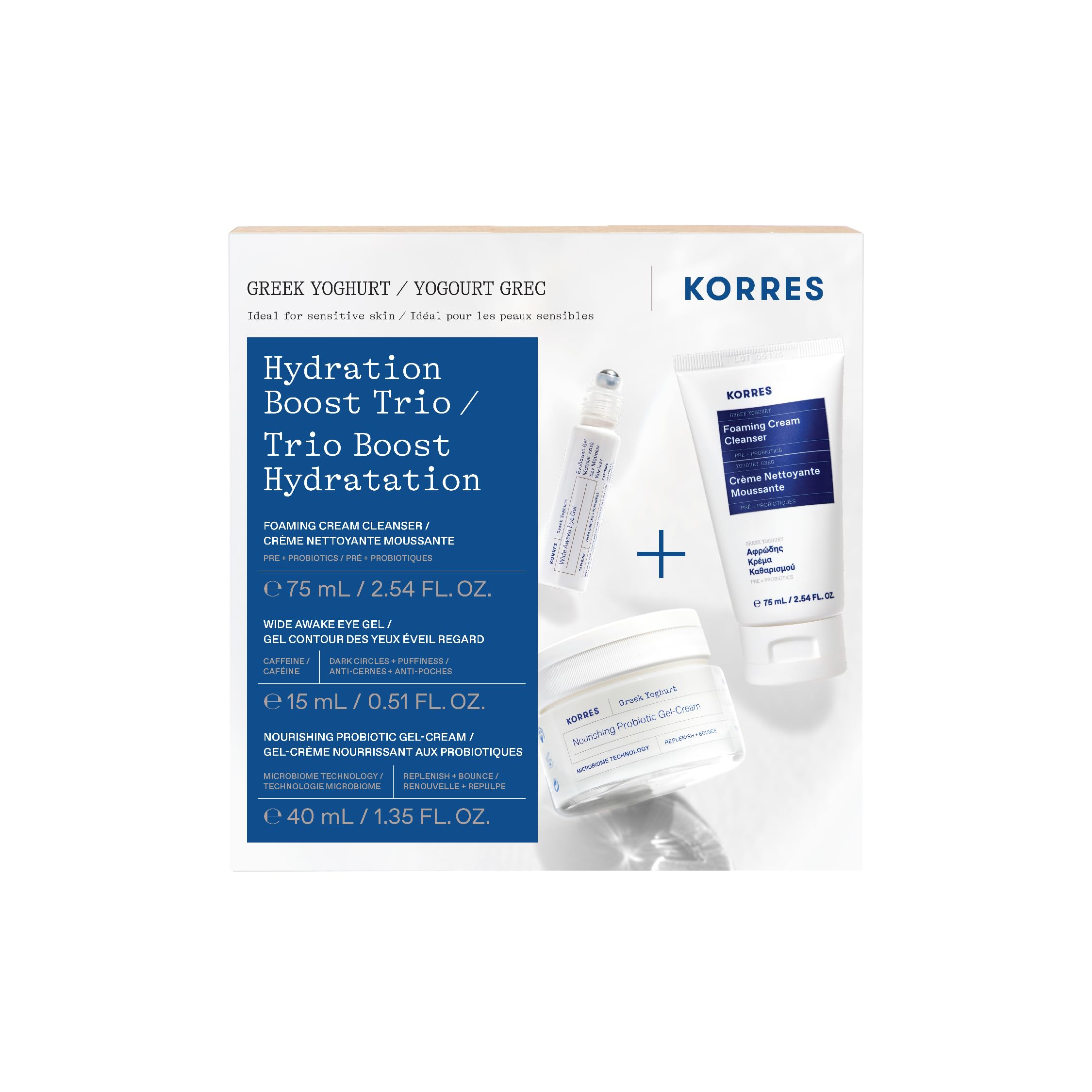 KORRES Greek Yoghurt Hydration Boost Trio Set – 3-Step Skincare Set