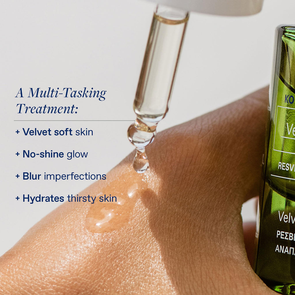 KORRES Santorini Grape Velvet Skin Drink – Hydrating Antioxidant Serum with Resveratrol & Grape Extract