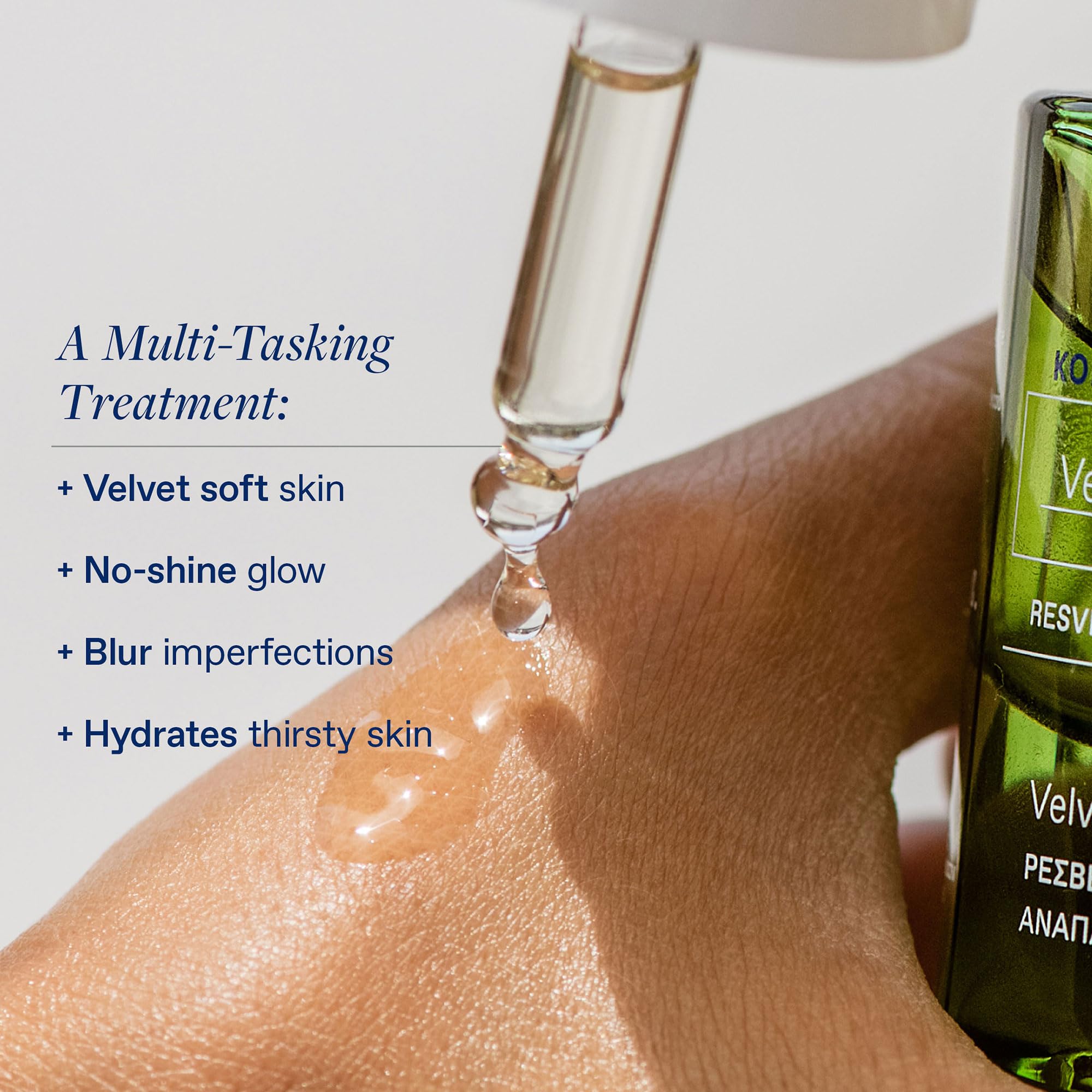 KORRES Santorini Grape Velvet Skin Drink – Hydrating Antioxidant Serum with Resveratrol & Grape Extract