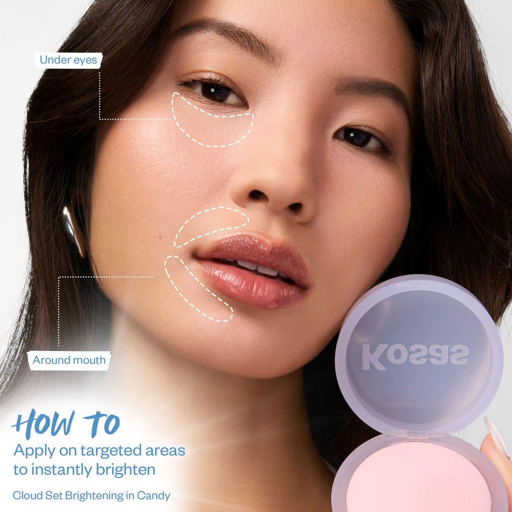 Kosas Cloud Set Face Brightening Powder Candy - Lightweight, Sheer Setting Powder
