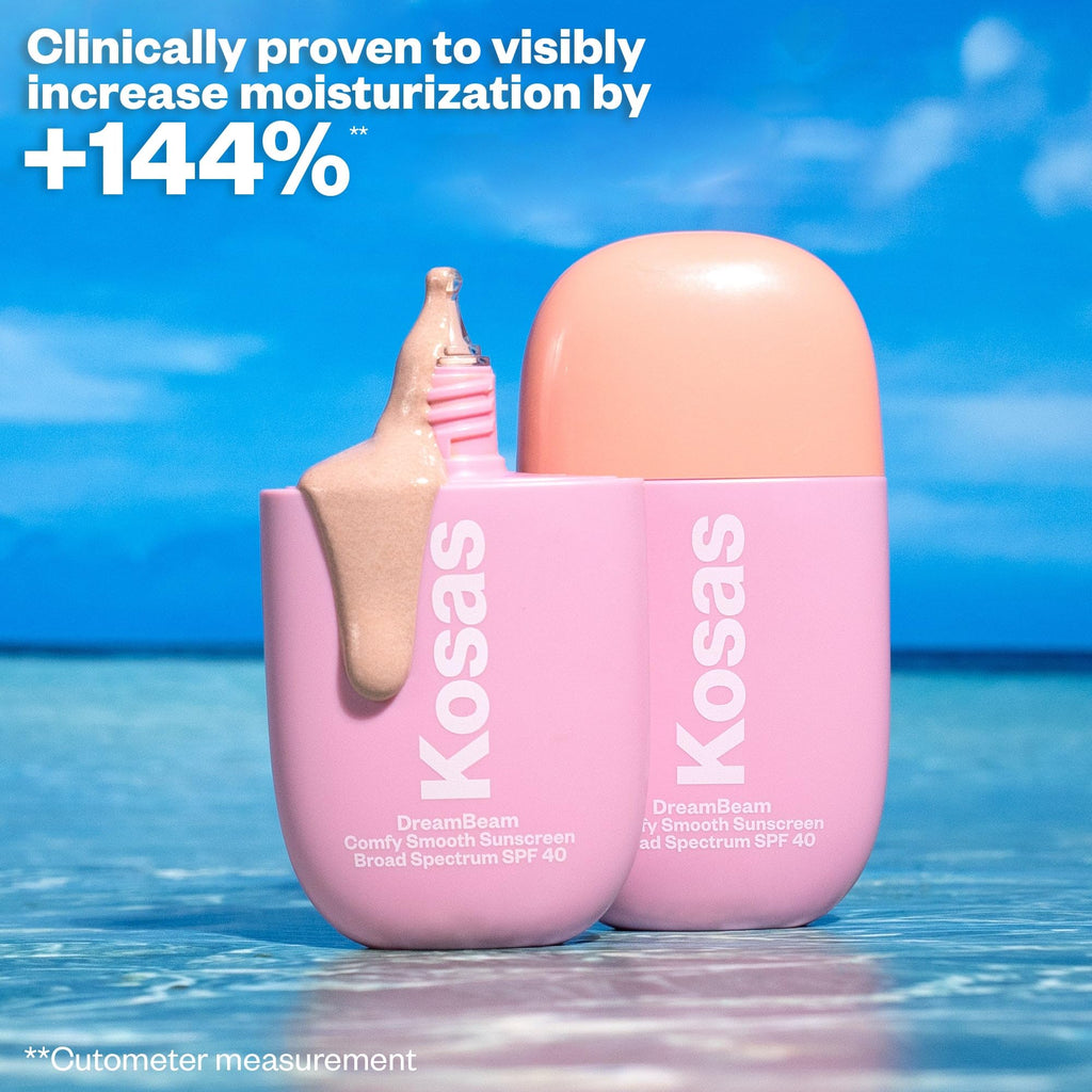 Kosas Mini DreamBeam SPF 40 Mineral Sunscreen | Travel-Size Makeup Base 15ml