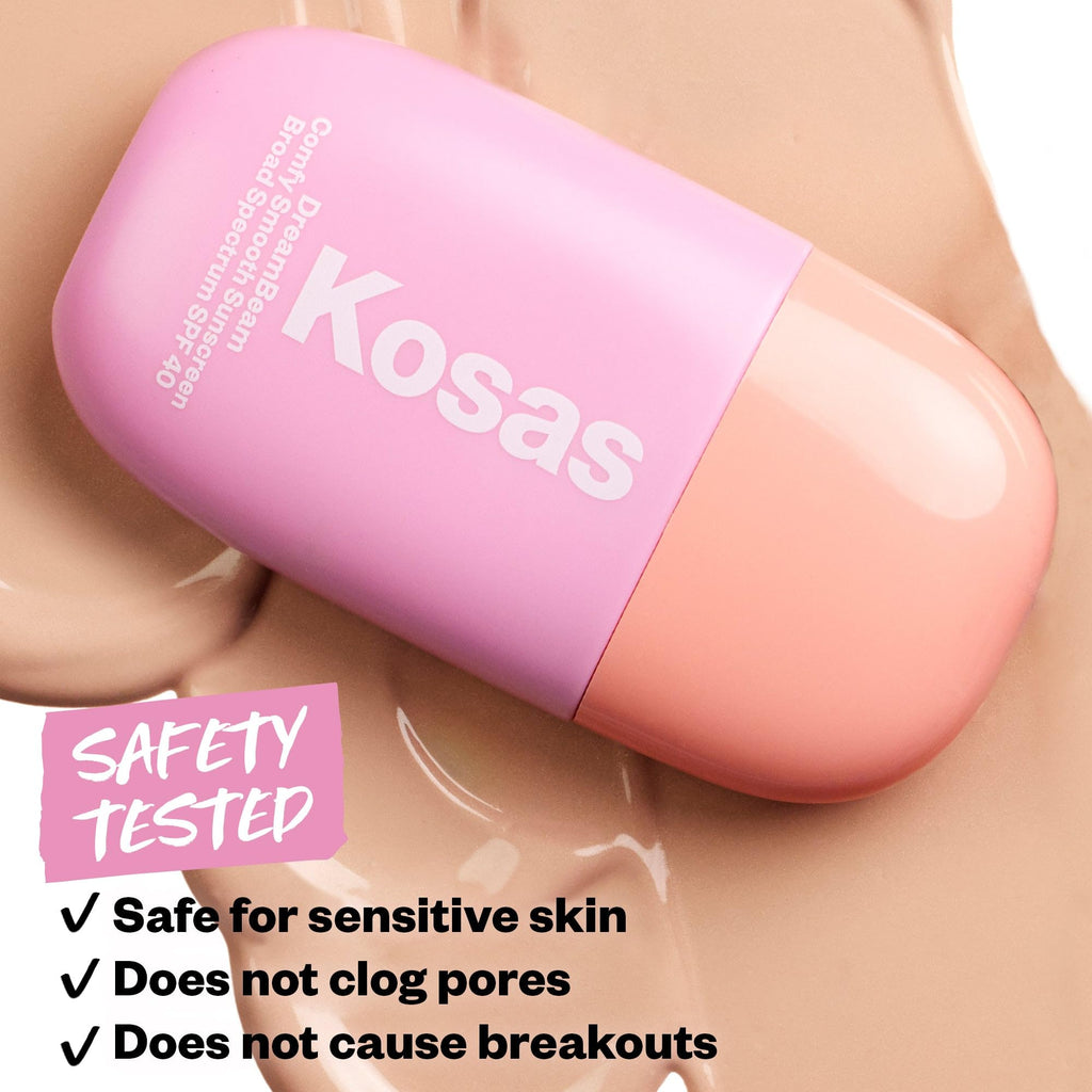 Kosas Mini DreamBeam SPF 40 Mineral Sunscreen | Travel-Size Makeup Base 15ml