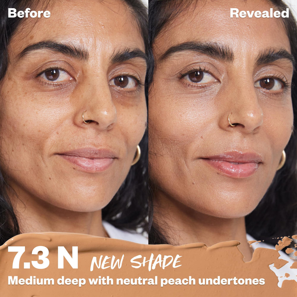 Kosas Revealer Concealer - Medium Coverage with Hyaluronic Acid, Shade 7.3 N | Vegan & Clean Beauty
