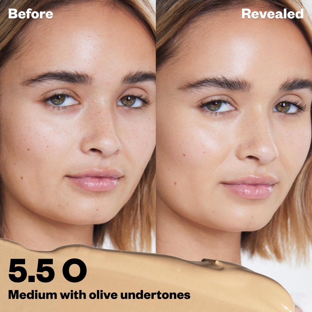 Kosas Revealer Concealer – Medium Coverage with Hyaluronic Acid (Tone 5.5 O) | Vegan & Long-Lasting