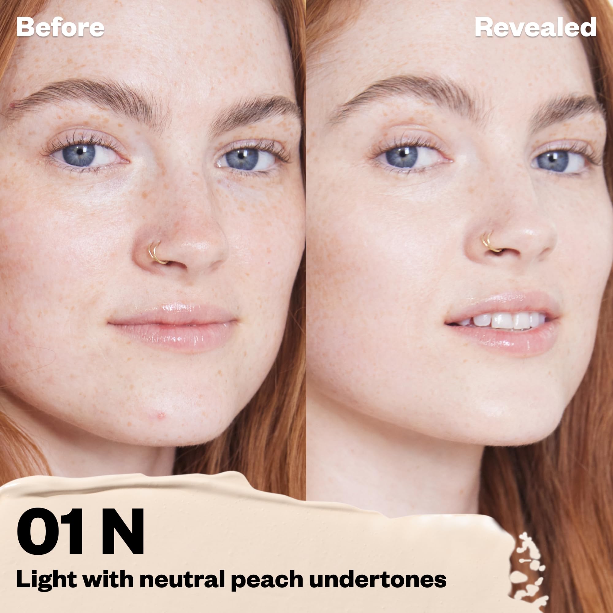 Kosas Revealer Concealer — Medium Coverage with Hyaluronic Acid, Vegan & Hydrating (Tone 01 N)