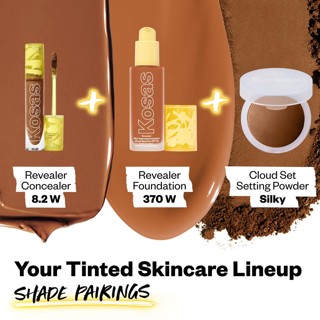 Kosas Revealer Concealer - Medium Coverage with Hyaluronic Acid | Shade 8.2 W