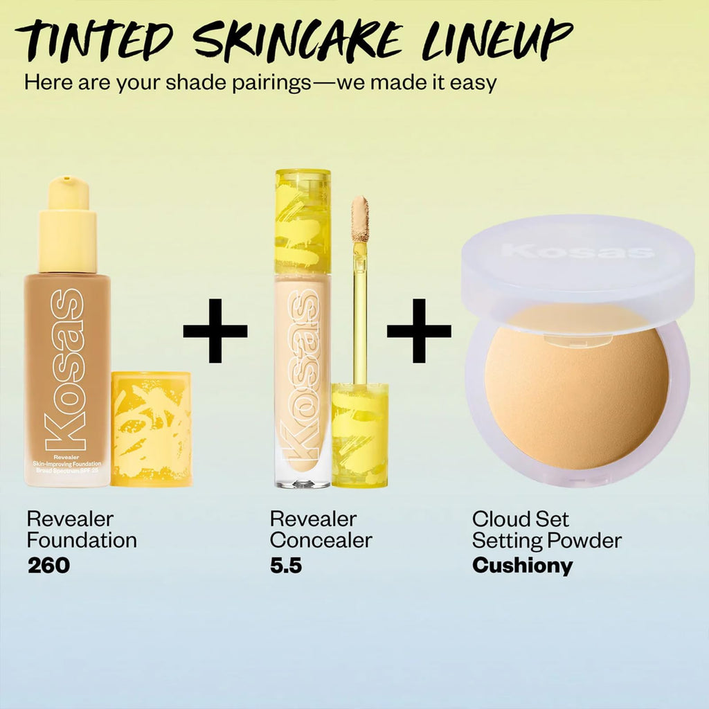 Kosas Revealer Foundation SPF 25 – Medium Tan Neutral Olive 260
