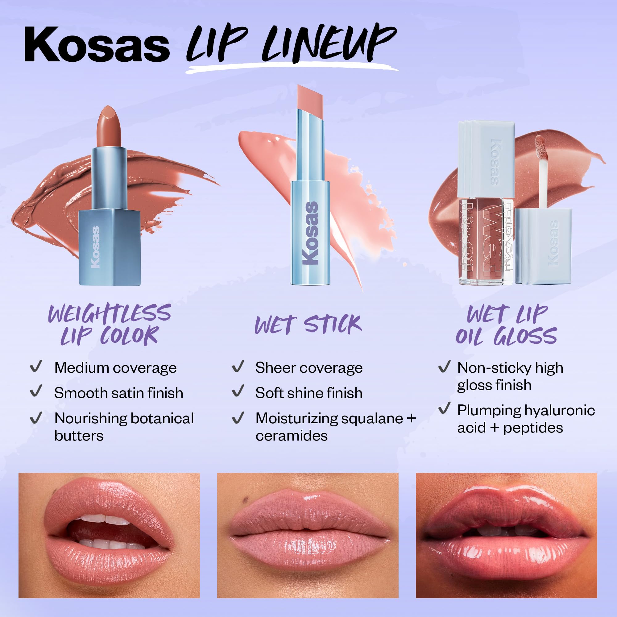 Kosas Wet Stick Moisturizing Shiny Sheer Lipstick – Bikini Blaze