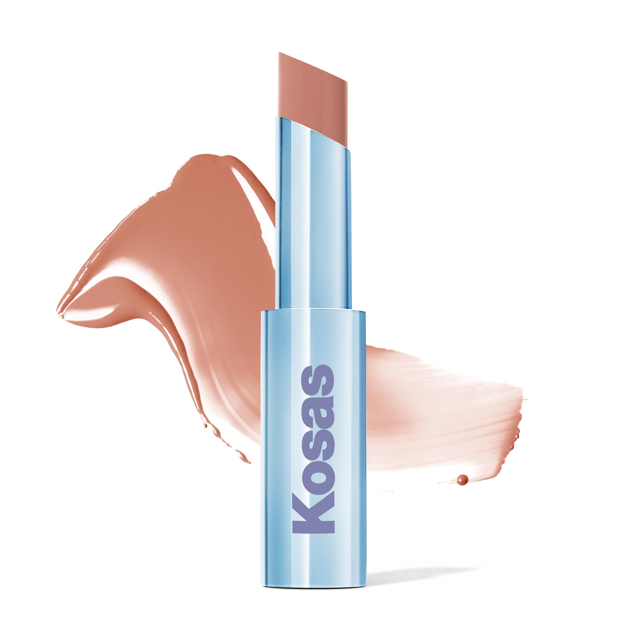 Kosas Wet Stick Moisturizing Lipstick in Heatwave | Ceramides, Hyaluronic Acid & Mango Butter