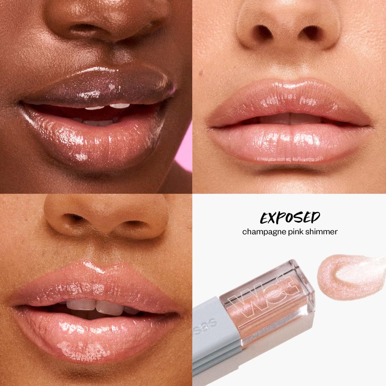 Kosas Wet Lip Oil Gloss – Hydrating Lip Plumping Treatment in Exposed