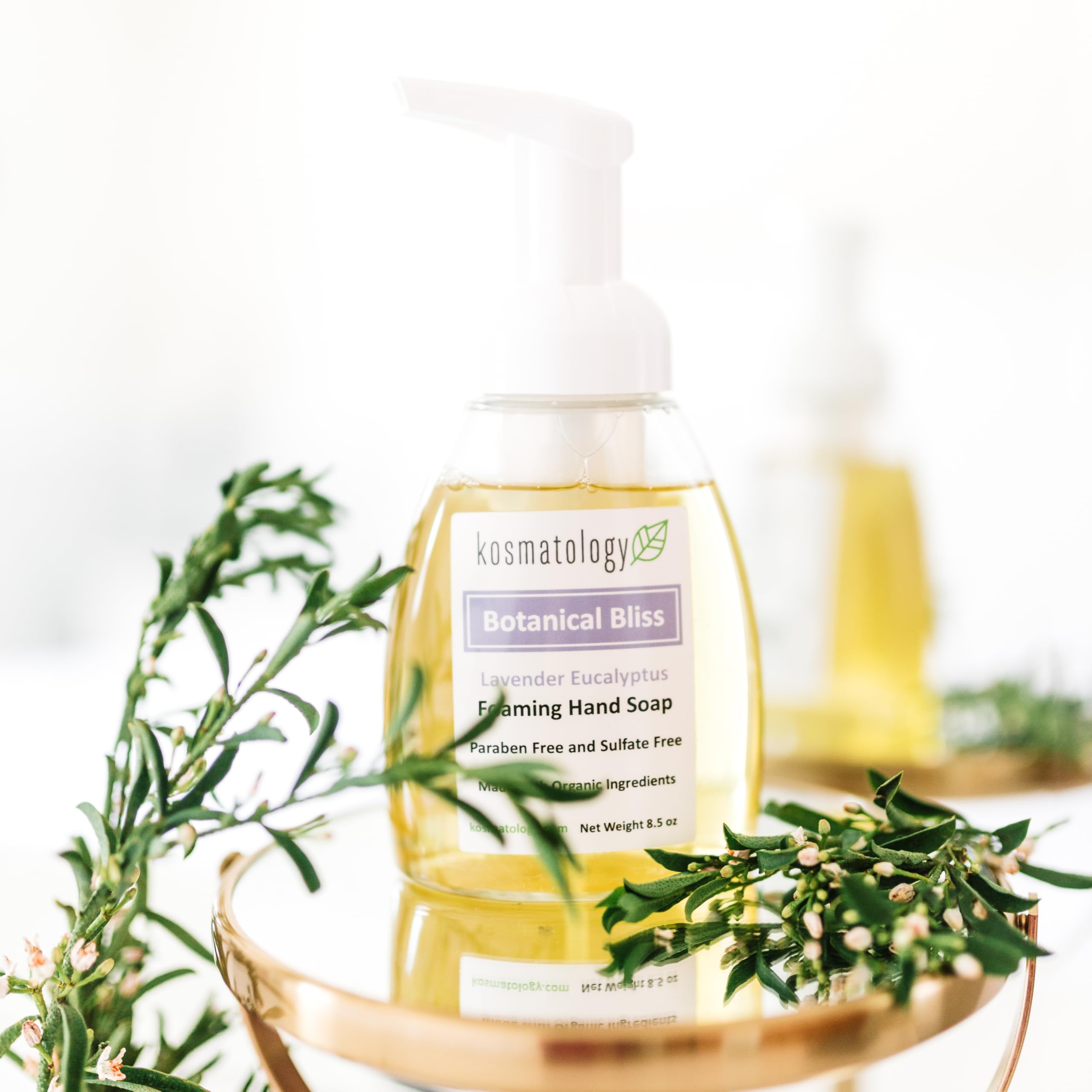 Kosmatology Botanical Bliss Lavender-Eucalyptus Organic Foaming Hand Soap (8.5 fl oz)