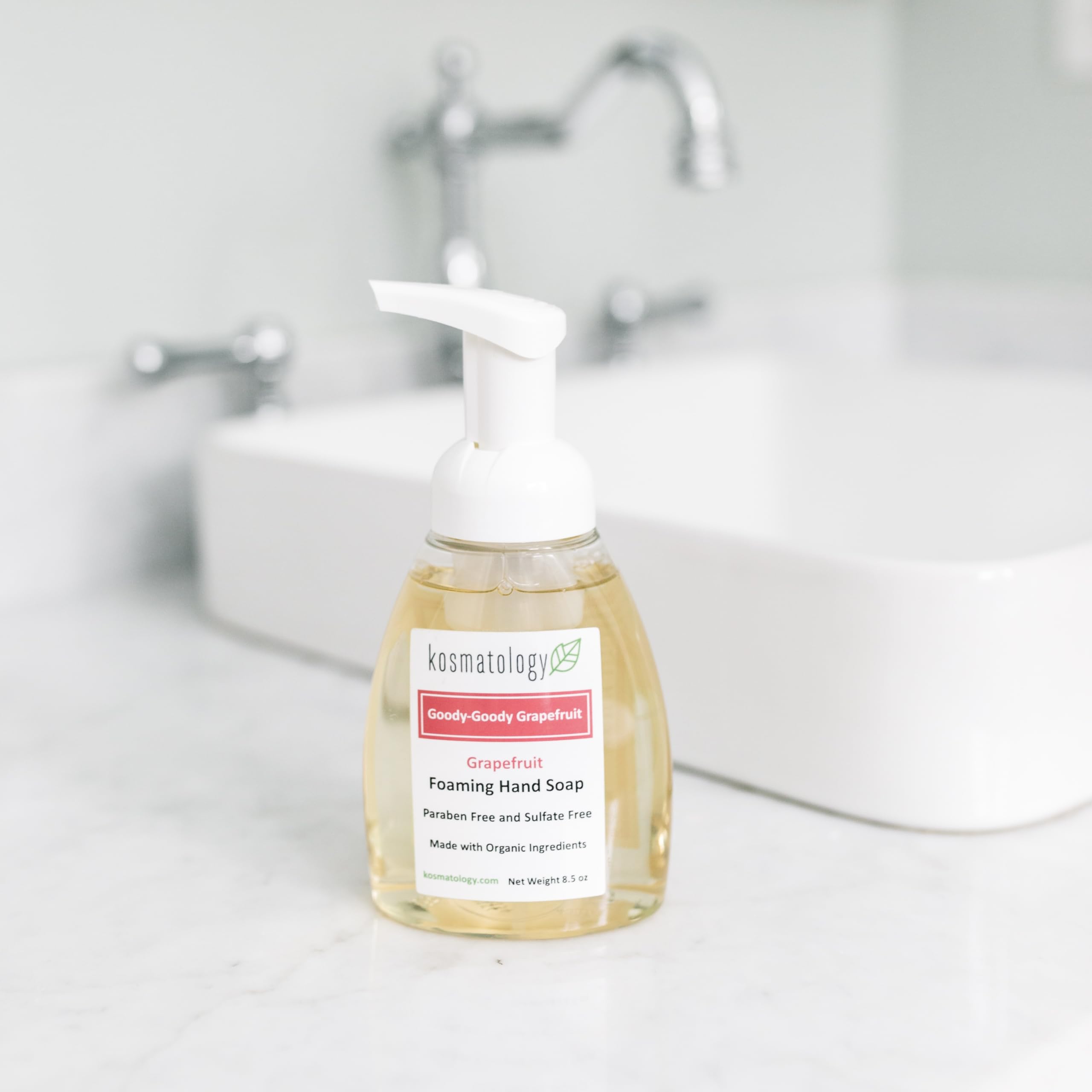 Kosmatology Goody-Goody Grapefruit Foaming Hand Soap | Organic Moisturizing Hand Wash 8.5 fl oz