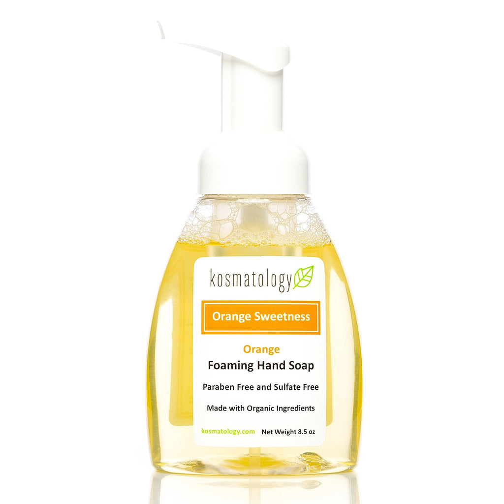 Kosmatology Orange Sweetness Organic Foaming Hand Soap | Moisturizing Hand Wash with Essential Oils