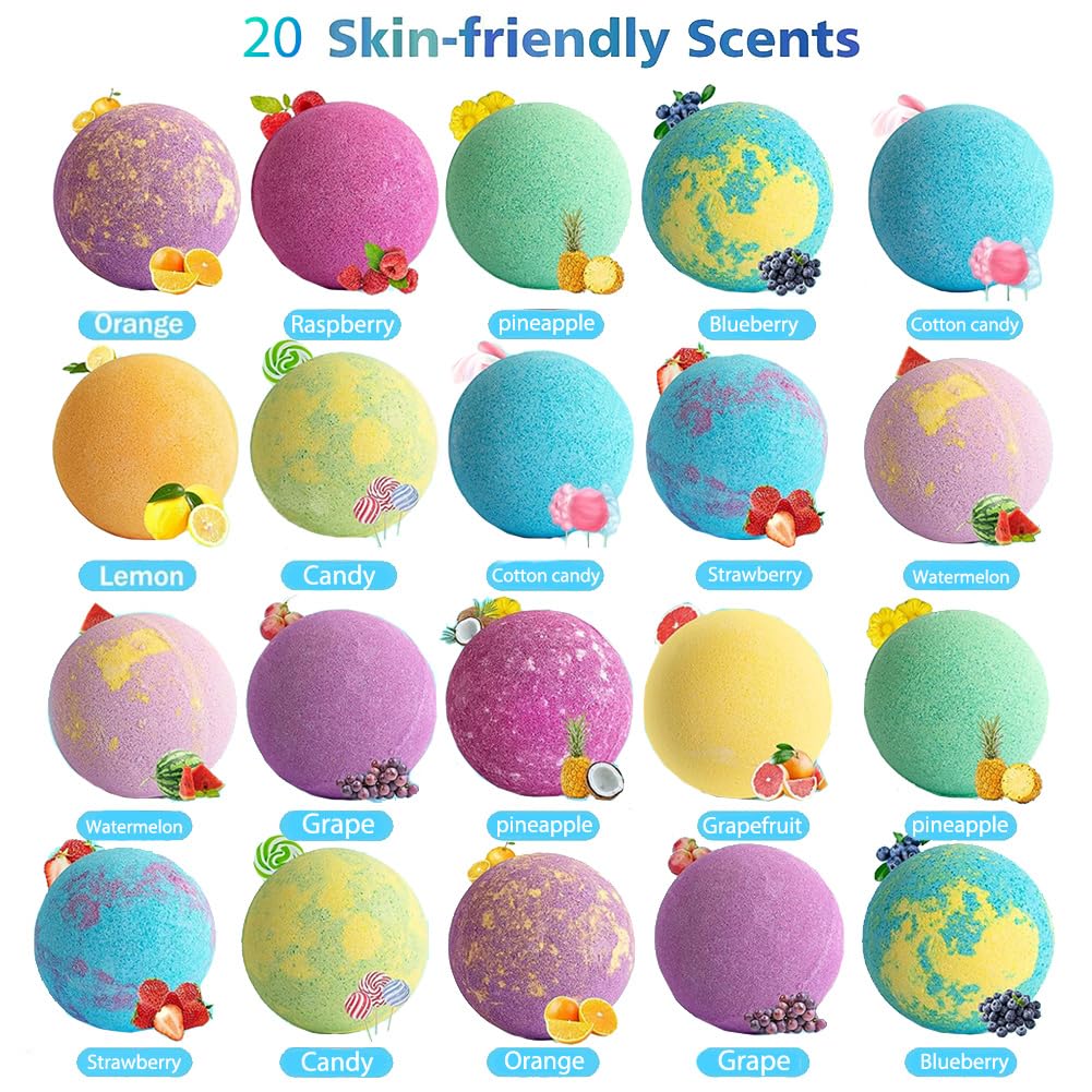 Kottke Kids Bath Bombs: 20-Pack with Surprise Puppy Dolls