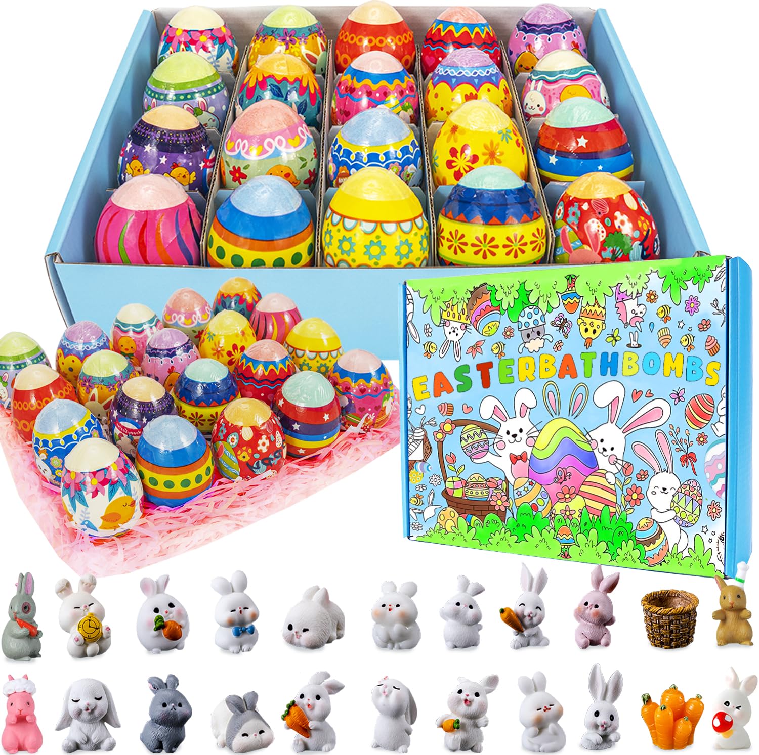 Kottke 20-Piece Bath Bomb Gift Set – Easter Eggs & Surprises