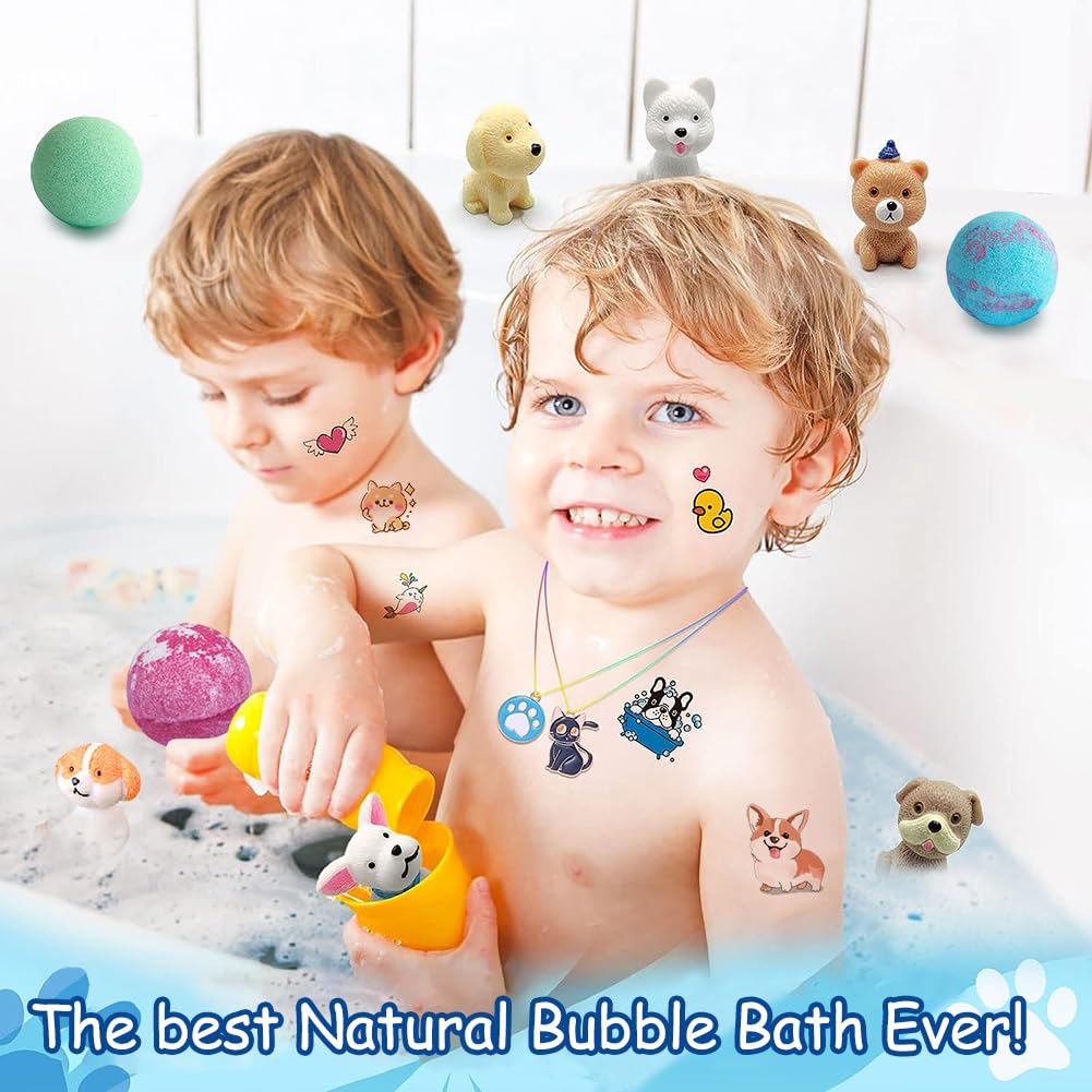 Kottke Kids Bath Bombs: 20-Pack with Surprise Puppy Dolls