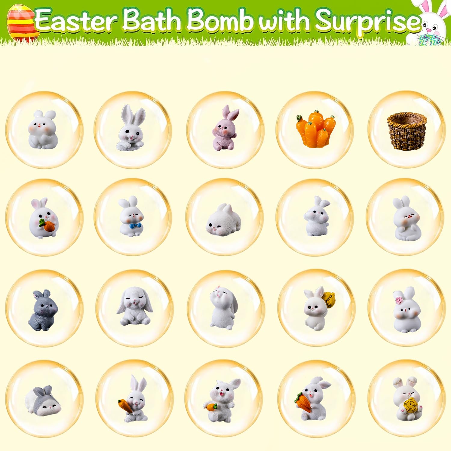Kottke 20-Piece Bath Bomb Gift Set – Easter Eggs & Surprises