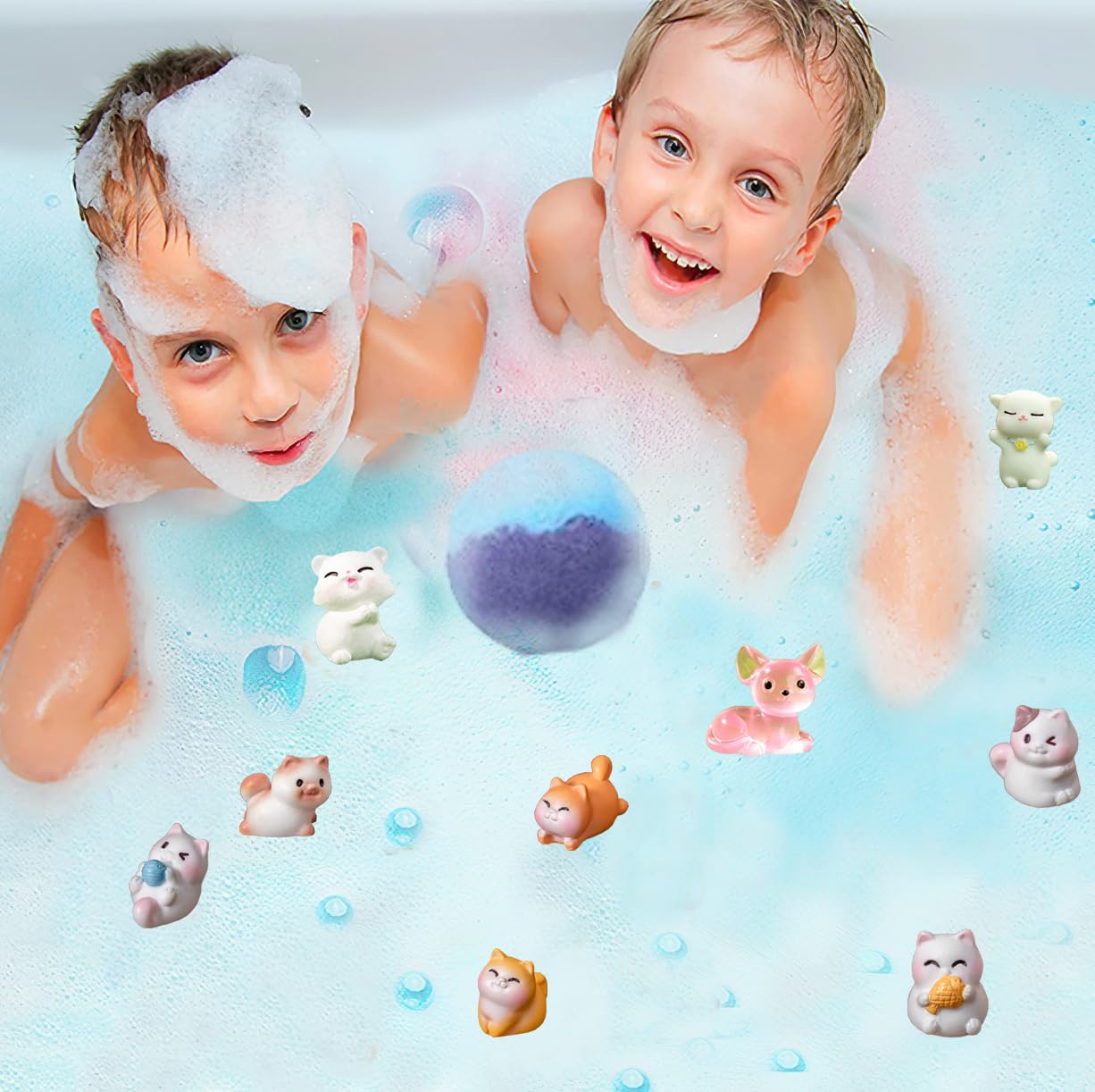Kottke Kids Bath Bombs with Surprises Inside – 20 Pack Natural Organic Bubble Bath