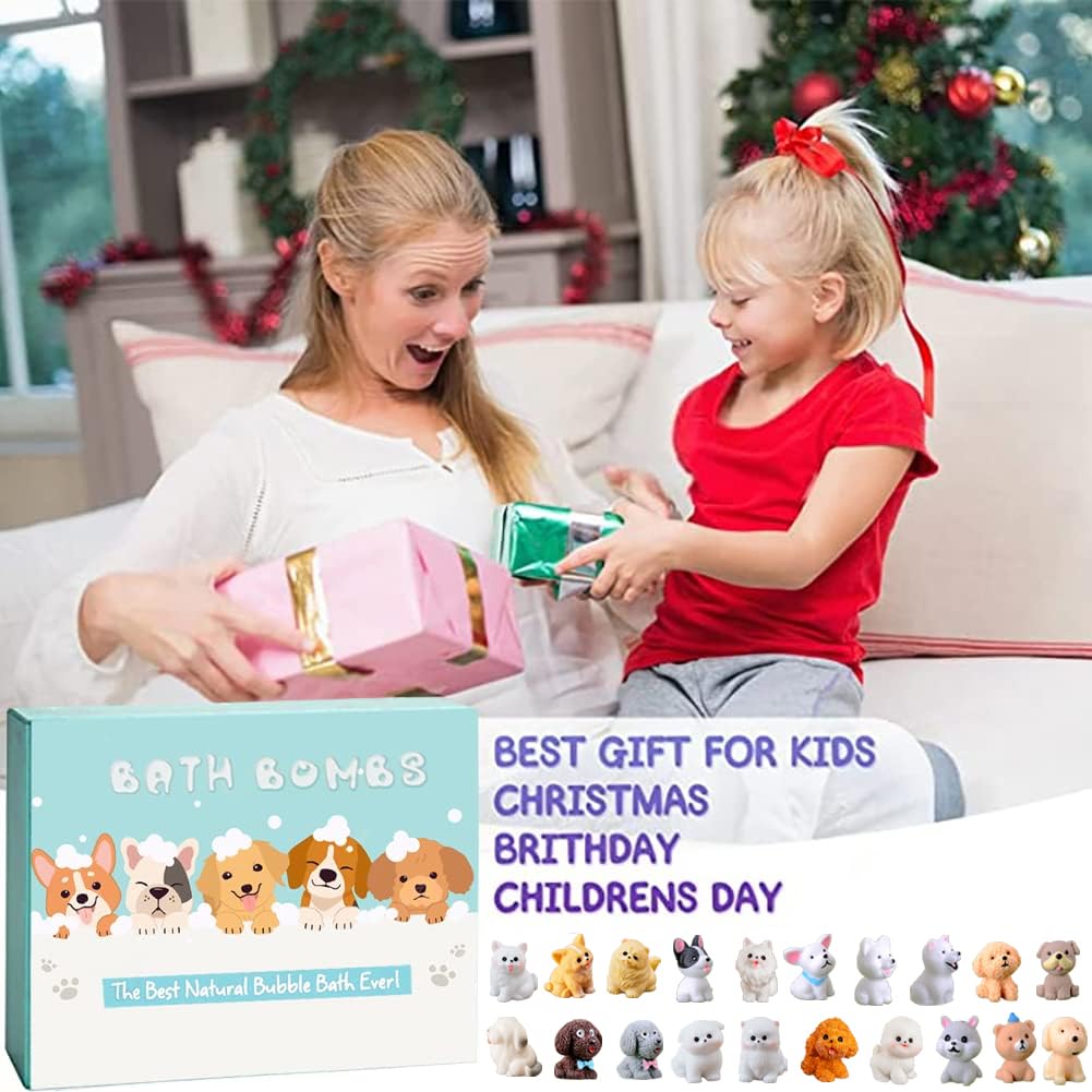 Kottke Kids Bath Bombs: 20-Pack with Surprise Puppy Dolls