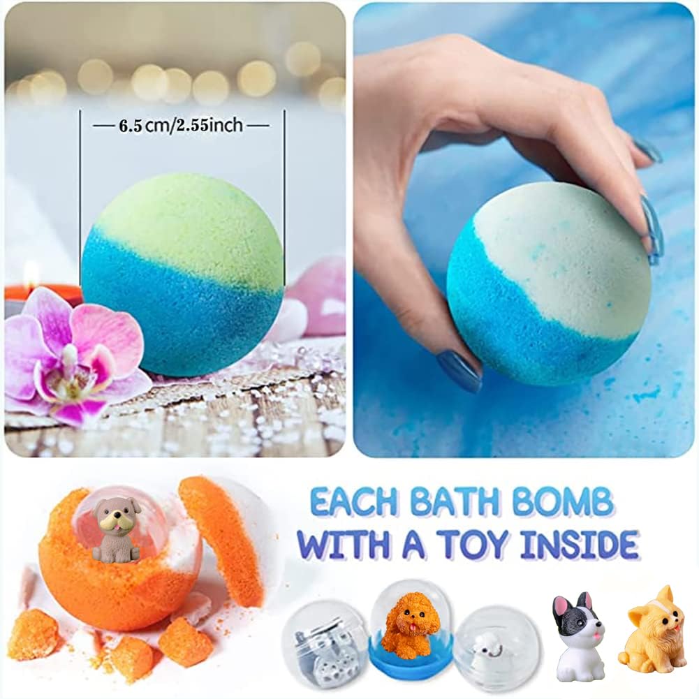 Kottke Kids Bath Bombs: 20-Pack with Surprise Puppy Dolls
