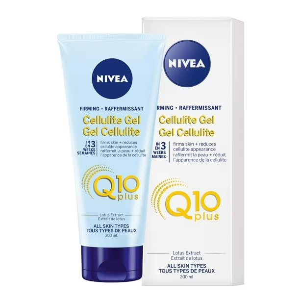 Kozens NIVEA Firming Anti-Cellulite Gel-Cream Q10 L-Carnitine Lotus Extract – Pack of 2 | All Skin Types