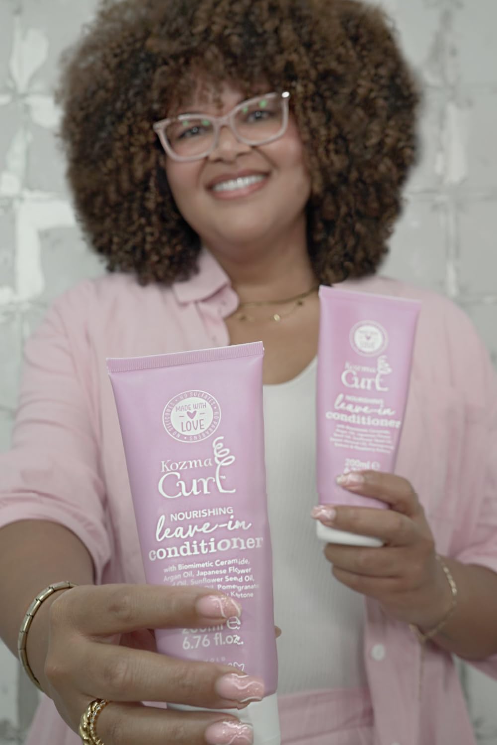 Kozma Curl Nourishing Leave-In Conditioner 200 ml – Lightweight Detangler for Curly & Wavy Hair