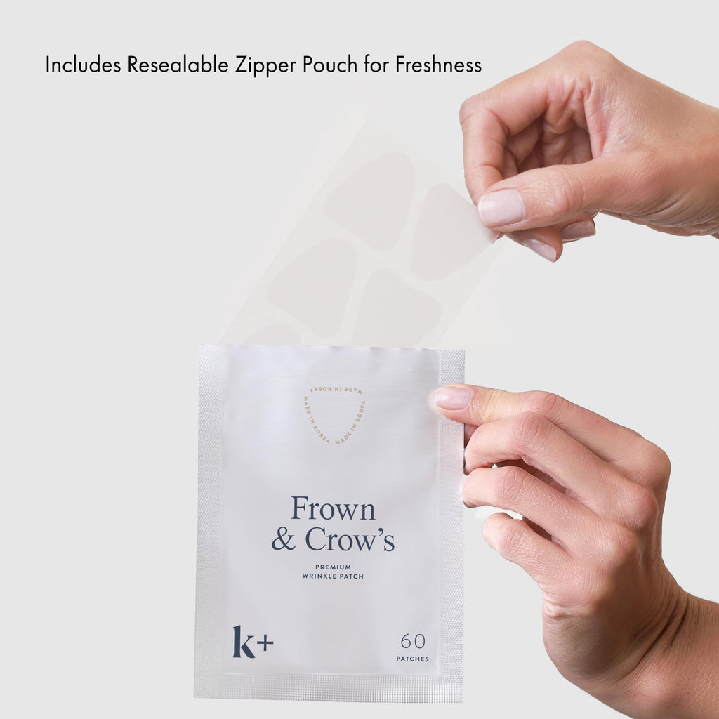KPLUS K+ Wrinkle Patches – Overnight Forehead, Crow’s Feet & Smile Lines