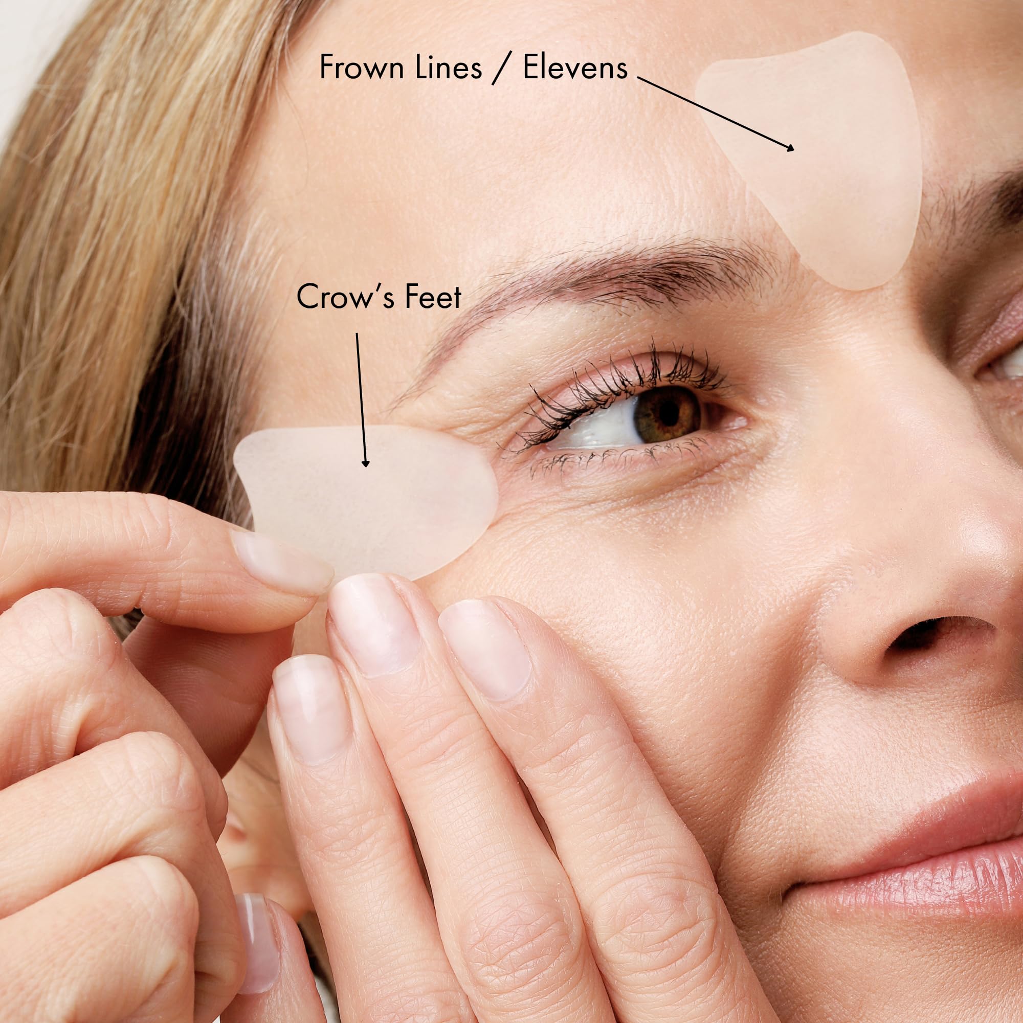 KPLUS K+ Wrinkle Patches – Overnight Forehead, Crow’s Feet & Smile Lines