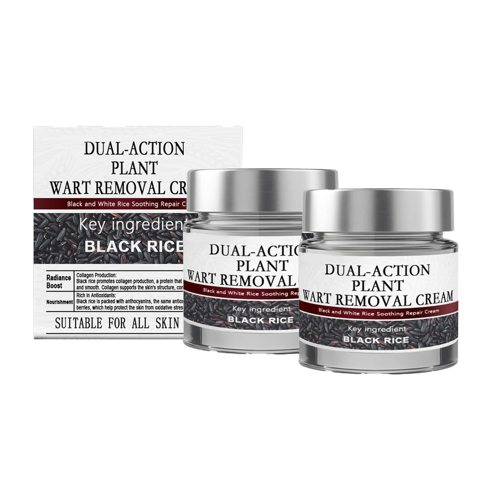 Krajiyya KeraErase Dual-Action Renewal Cream – Soothing Black & White Rice Repair, All Skin Types (2 pcs)