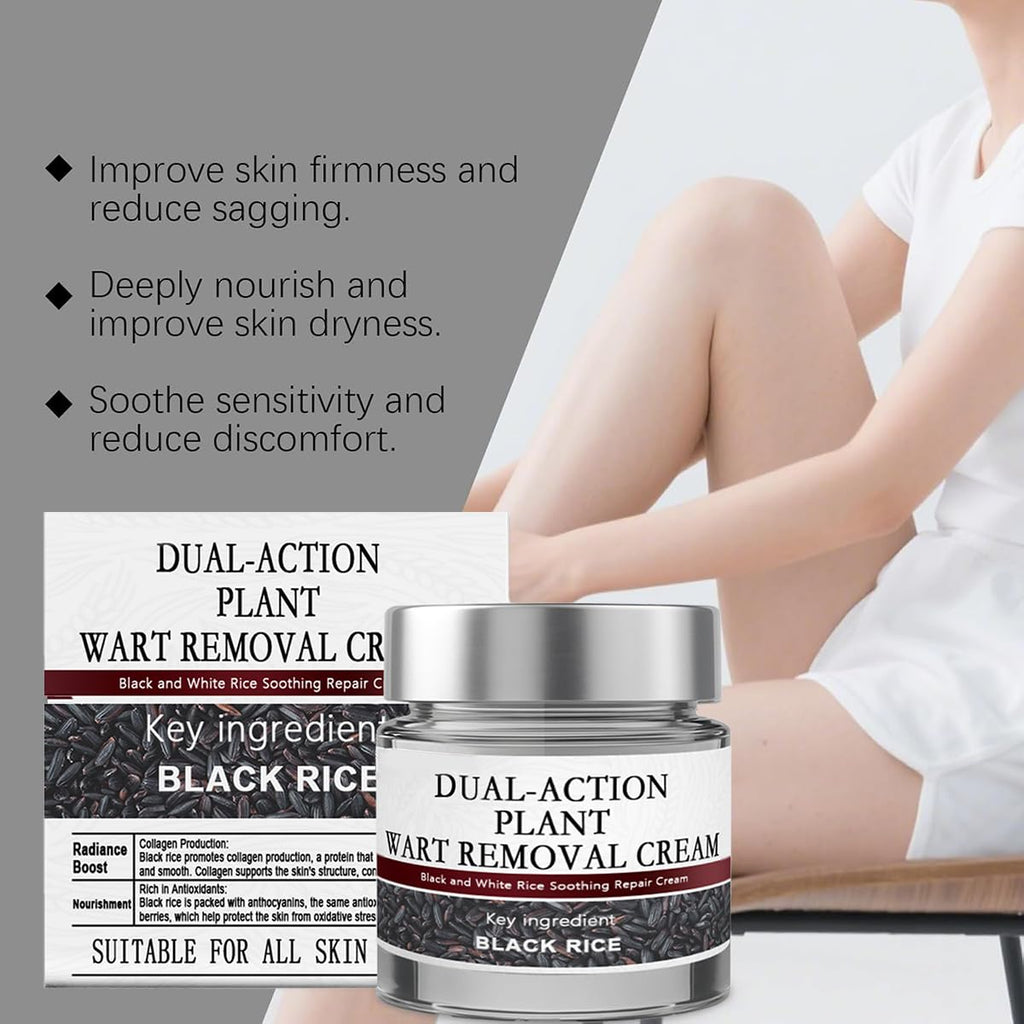 Krajiyya KeraErase Dual-Action Renewal Cream – Soothing Black & White Rice Repair, All Skin Types (2 pcs)