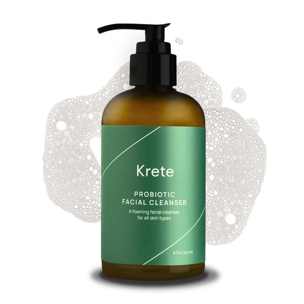 KRETE Probiotic Facial Cleanser — 30-Second Routine for Glowing, Balanced Skin | 8 oz