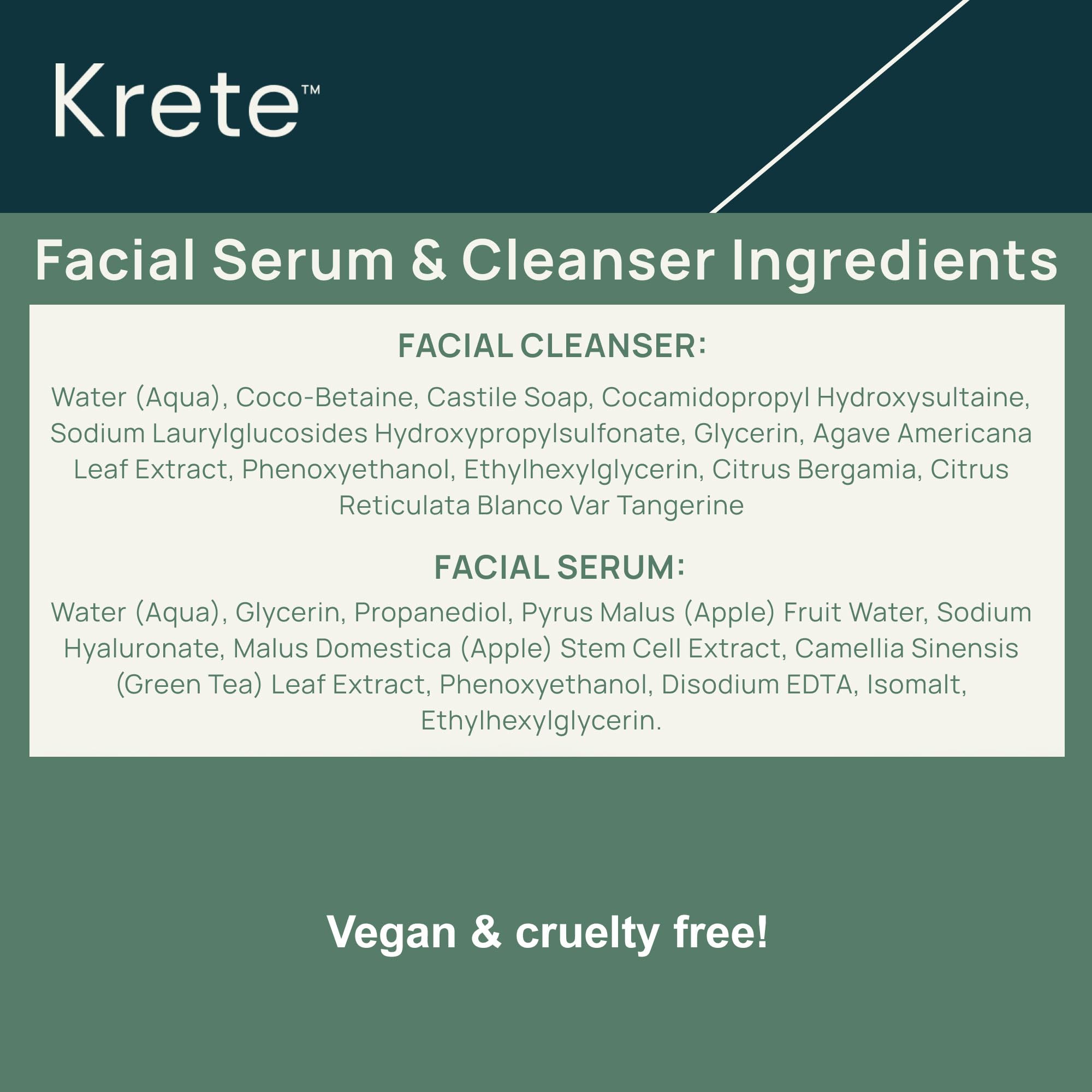 KRETE Probiotic Facial Cleanser — 30-Second Routine for Glowing, Balanced Skin | 8 oz