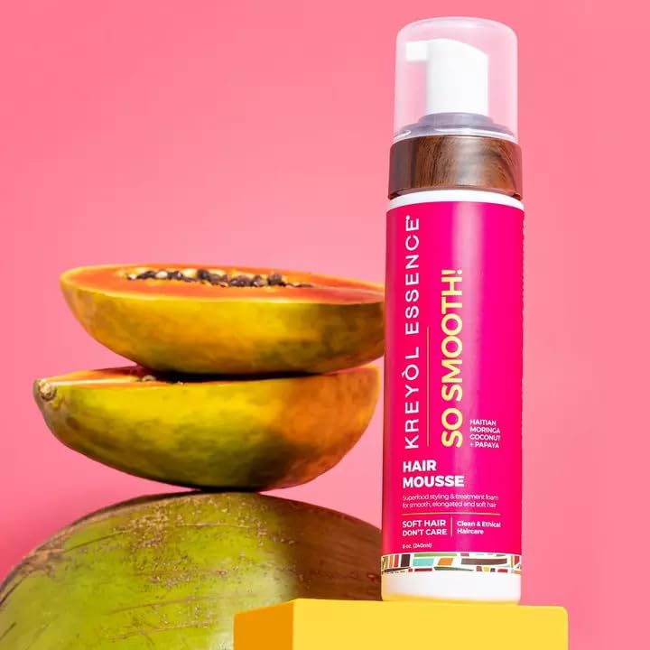 KREYÒL ESSENCE 8 oz Moringa Styling Mousse – Sculpt, Smooth & Volumize Hair