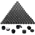 KUKLIPJIM 2 oz Black Plastic Jars with Lids | Multi-Purpose Cosmetic Containers & DIY Storage