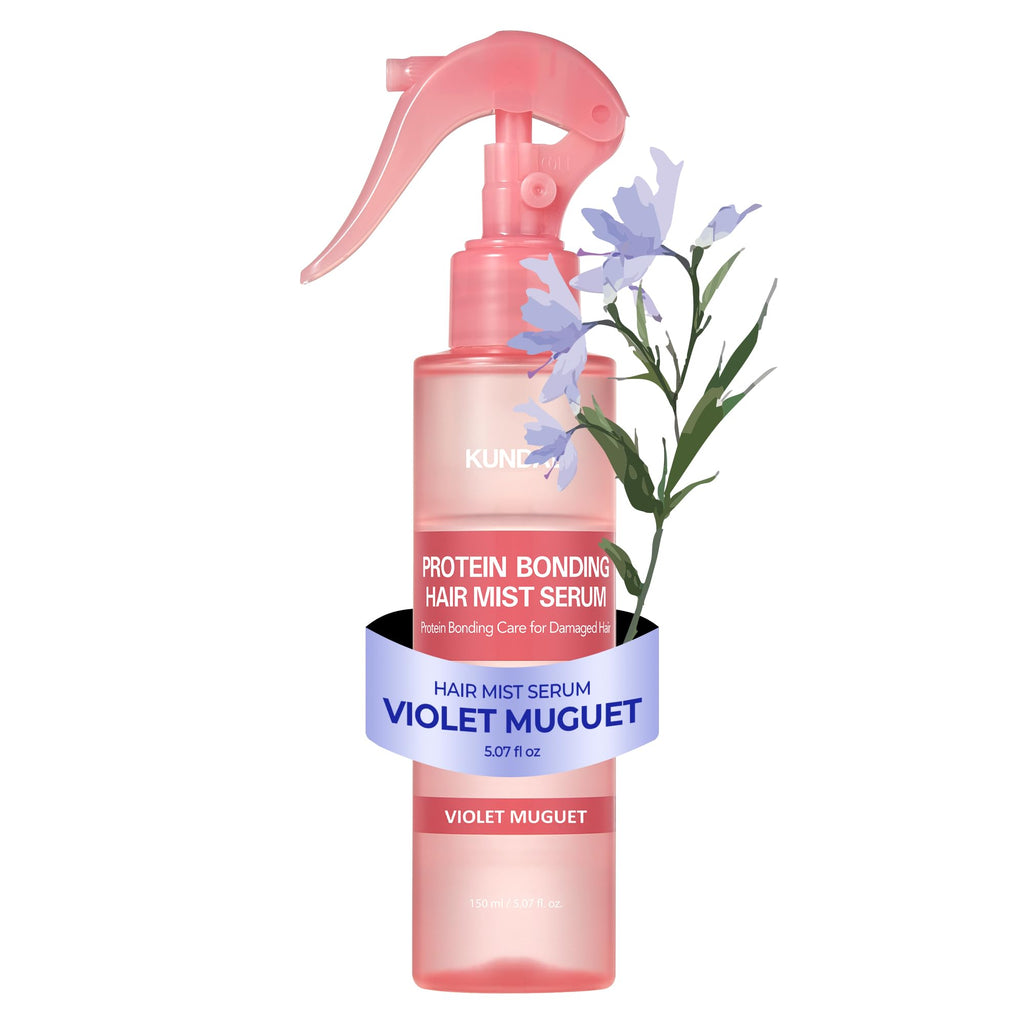 KUNDAL Hair Mist Serum | Vegan Protein Bonding, Heat Protection & Violet Muguet 150ml