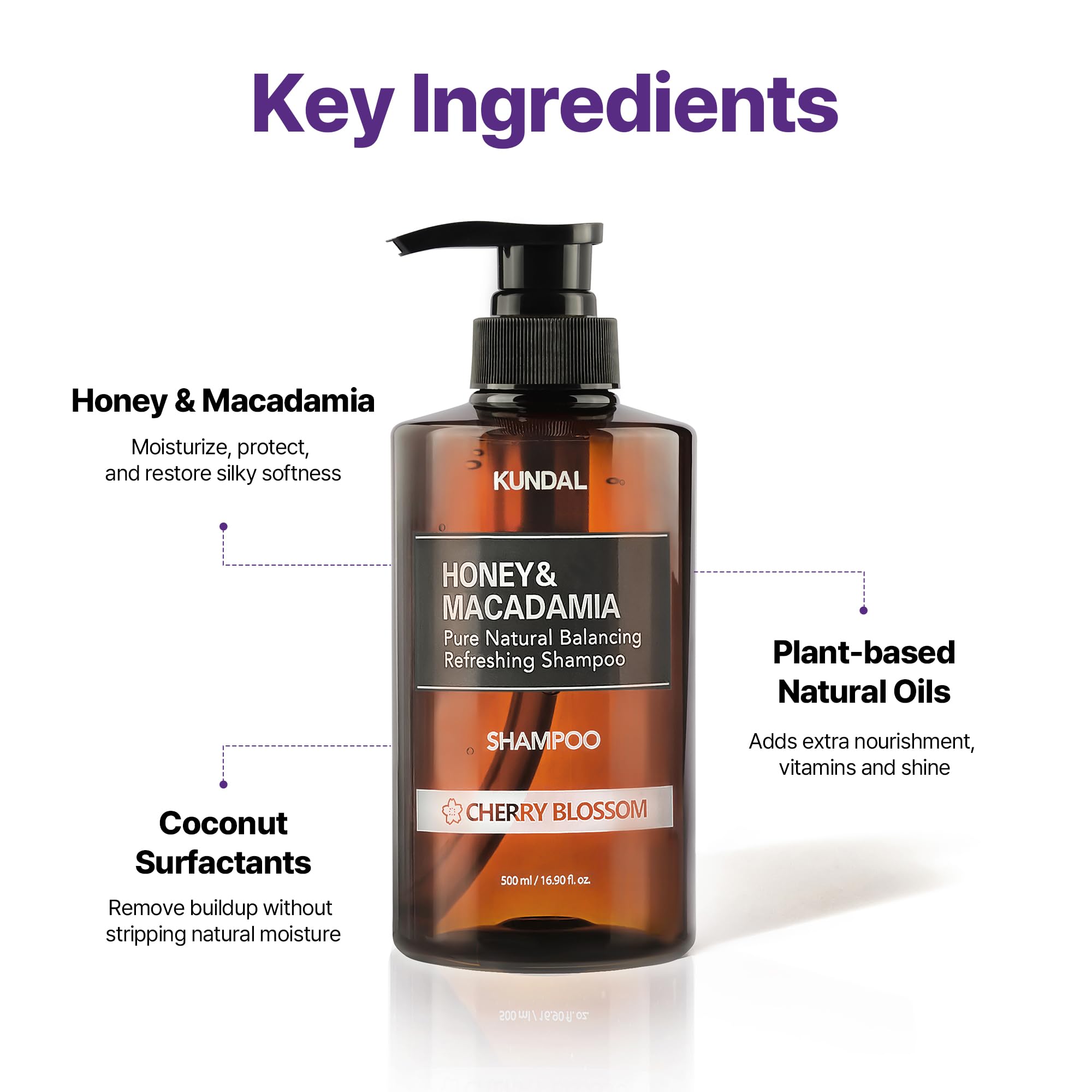 KUNDAL Blackberry Bay Shampoo & Conditioner Set | Sulfate-Free, Argan & Macadamia Oil, 16.9 fl oz each
