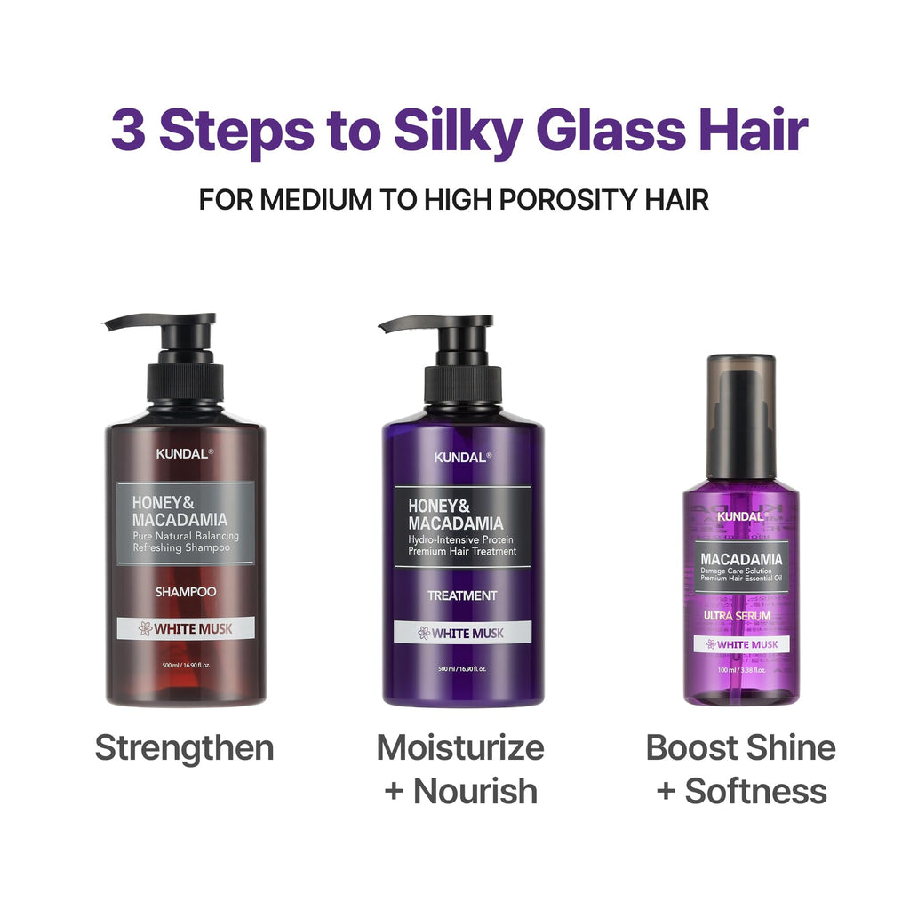 KUNDAL Cherry Blossom Shampoo & Conditioner Set – Sulfate-Free, Argan & Macadamia Oils