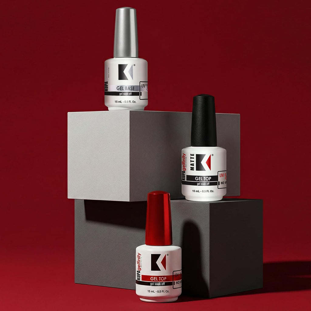 KUPA GelFinity Base Coat 8oz – Soak Off Gel Primer for Strong Adhesion & Long-Lasting Manicures