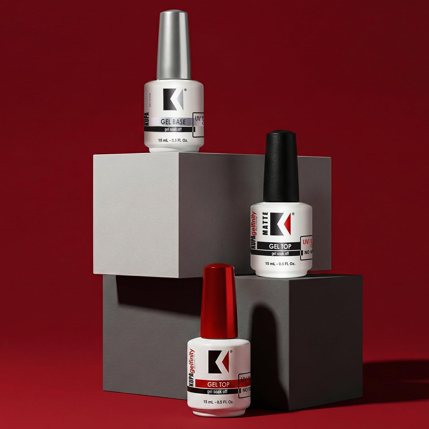 KUPA GelFinity Base Coat 8oz – Soak Off Gel Primer for Strong Adhesion & Long-Lasting Manicures