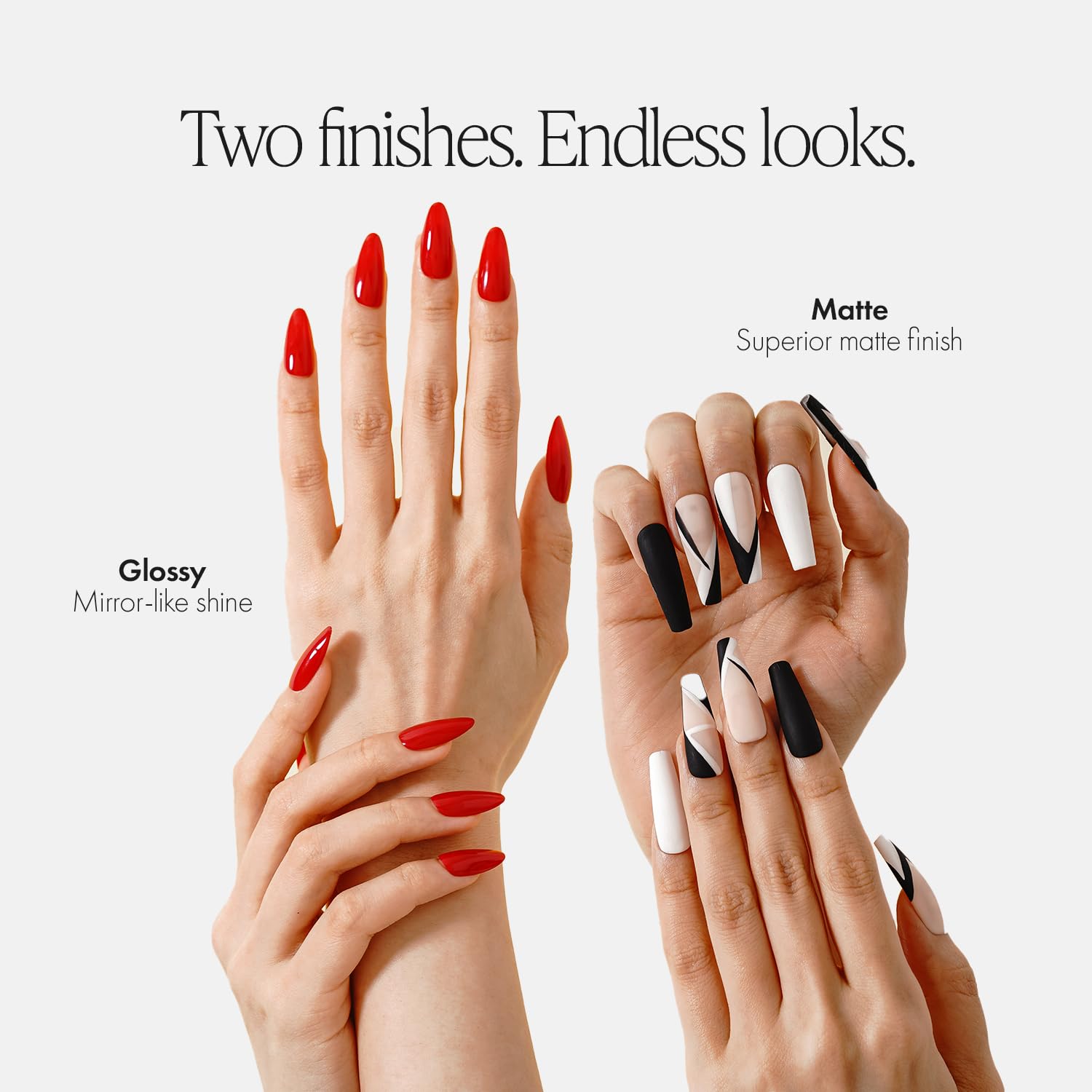 KUPA GelFinity Soak Off Gel Top Coat – High Gloss No-Wipe Finish Bundle (8.0 fl oz + 0.5 fl oz)