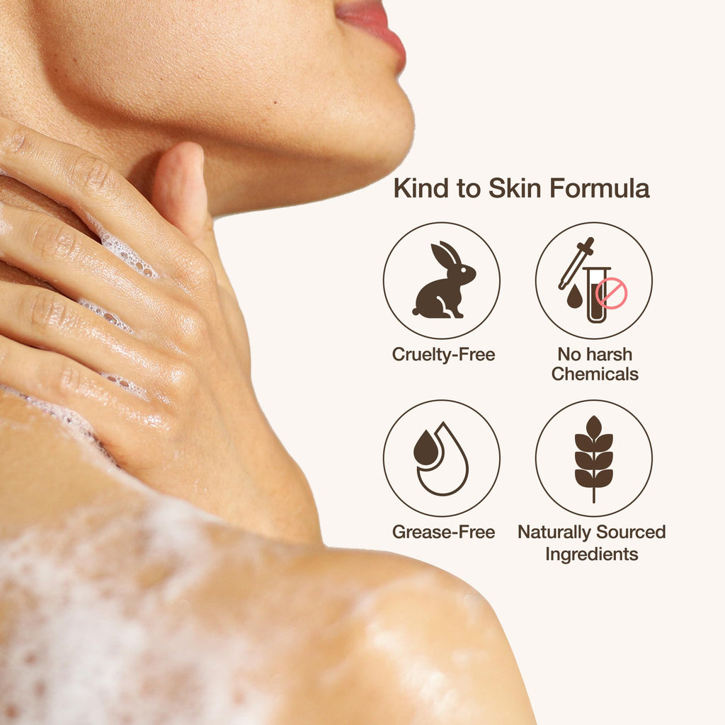 KWAILNARA Rice Milk Body Wash - Brightening, Hydrating Korean Cleanser with Rice Extract, Royal Jelly & Milk Protein | Paraben-Free