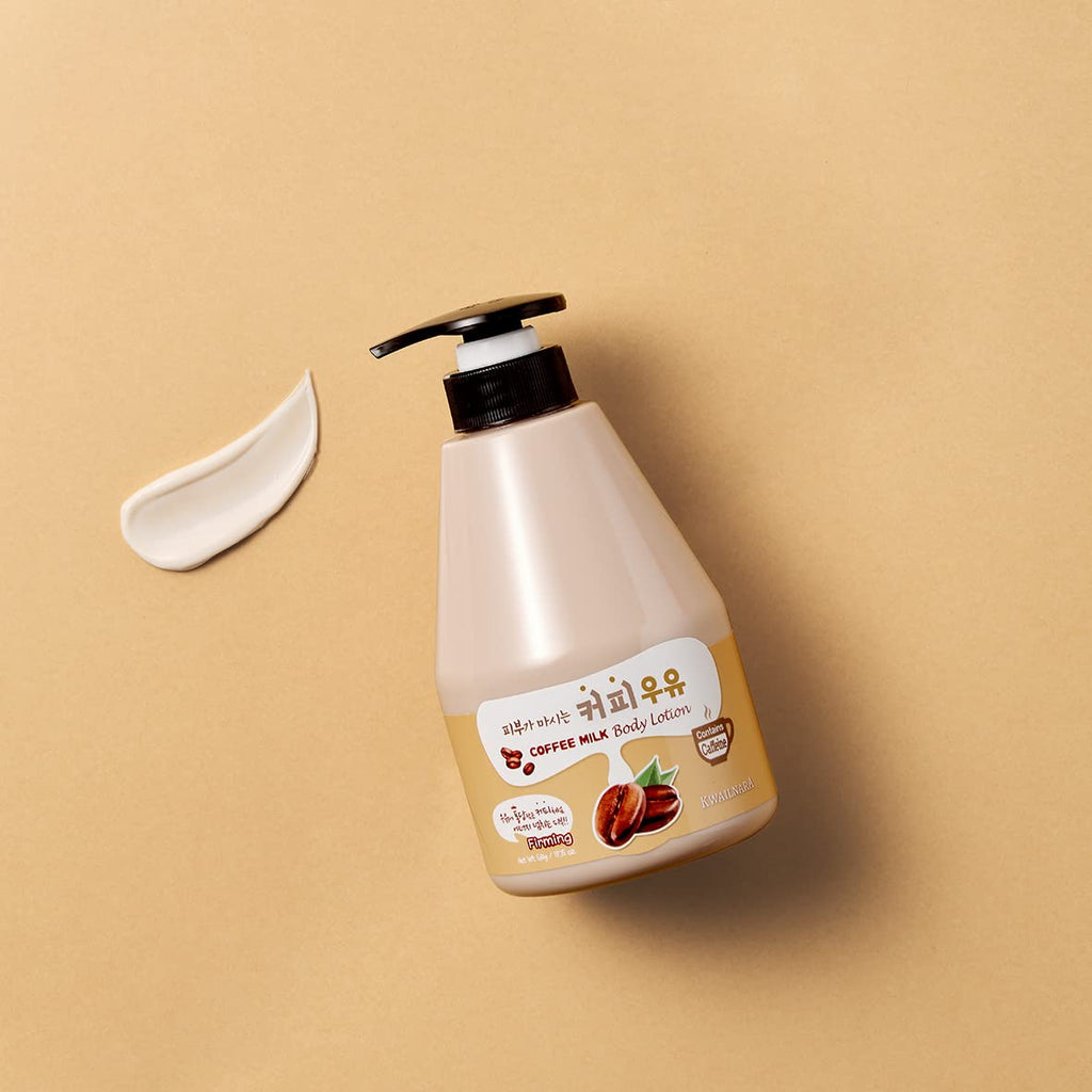 Kwailnara WELCOS Coffee Milk Body Lotion (19.75 fl oz) – Energizing Korean Hydration with Milk Protein, Royal Jelly & Coffee Extract