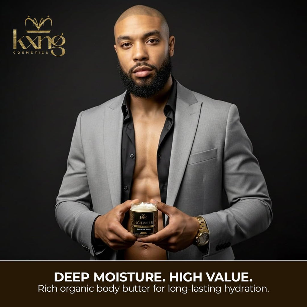 KXNG Cosmetics Shea Body Butter Cream – 4oz | Organic Hydration for All Skin Types