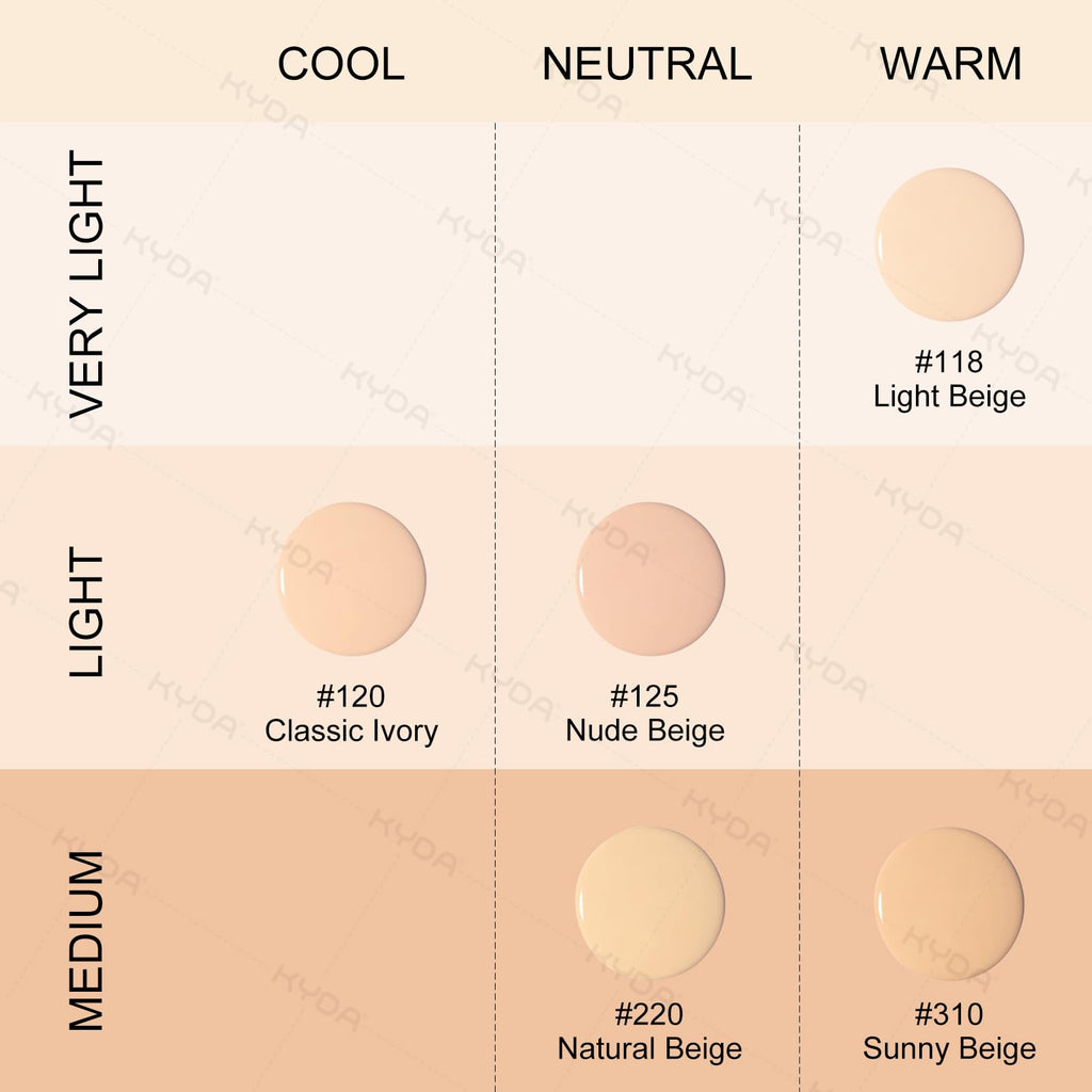 KYDA AirBrush Foundation Spray – Silky, Breathable Nude Finish (Sunny Beige 310)