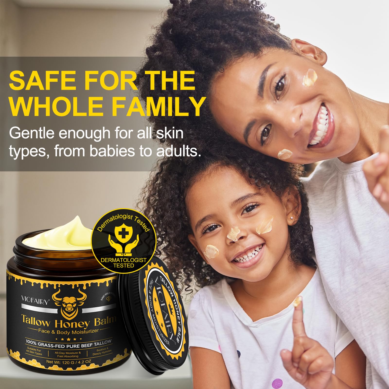 KZUO Beef Tallow Moisturizer — Whipped Balm with Raw Honey & Beeswax
